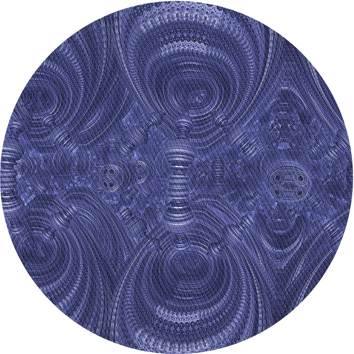 Square Patterned Blue Rug, pat2825blu