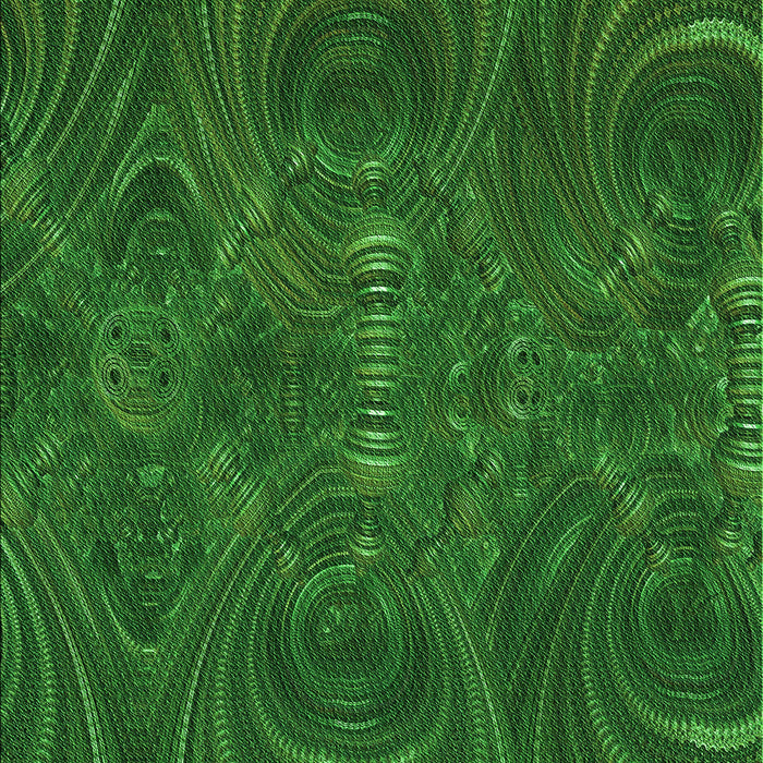 Machine Washable Transitional Deep Emerald Green Rug, wshpat2825grn