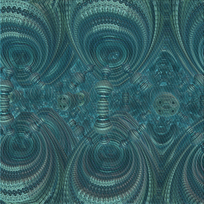 Round Machine Washable Transitional Deep-Sea Blue Rug, wshpat2825lblu