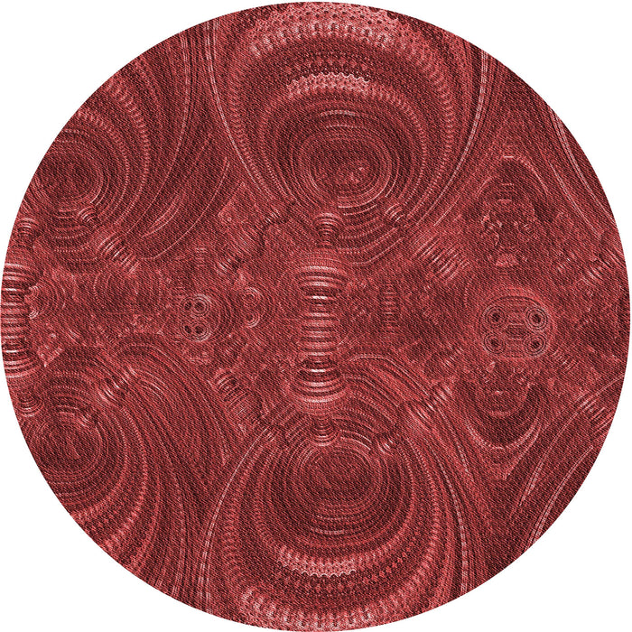 Square Patterned Cranberry Red Rug, pat2825rd