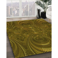 Patterned Bakers Brown Rug, pat2825yw