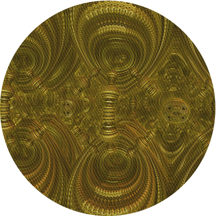 Square Patterned Bakers Brown Rug, pat2825yw