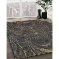 Patterned Army Brown Novelty Rug, pat2825