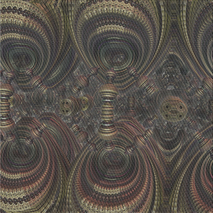 Square Patterned Army Brown Novelty Rug, pat2825