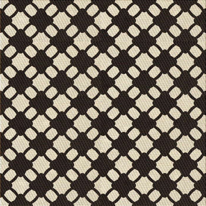 Round Machine Washable Transitional Midnight Gray Rug, wshpat2826brn