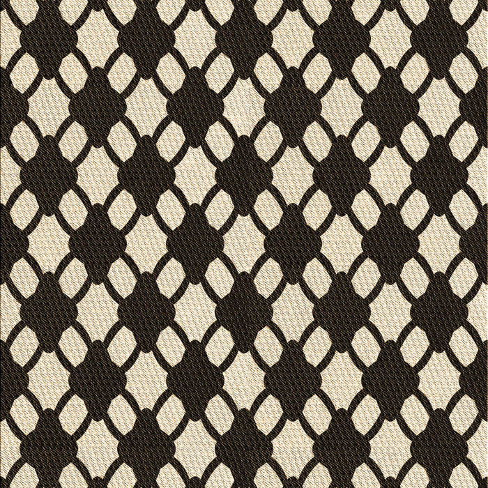 Patterned Midnight Gray Rug, pat2826brn