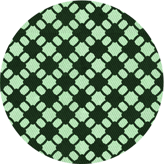 Square Patterned Light Green Rug, pat2826grn