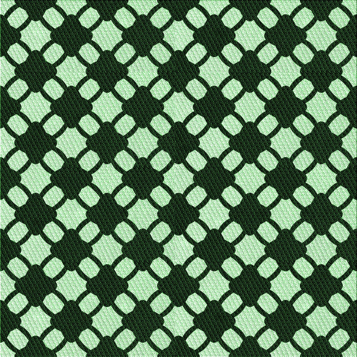 Round Patterned Light Green Rug, pat2826grn