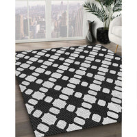 Patterned Platinum Silver Gray Rug, pat2826gry