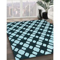 Patterned Blue Rug, pat2826lblu