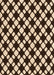 Patterned Black Brown Rug, pat2826org