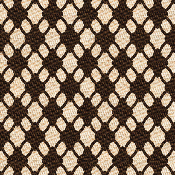 Patterned Black Brown Rug, pat2826org