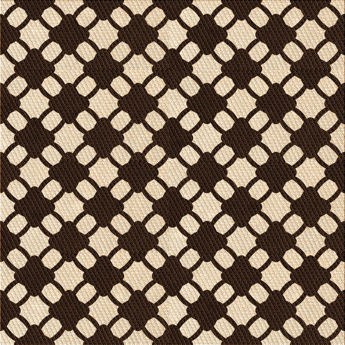 Round Machine Washable Transitional Black Brown Rug, wshpat2826org