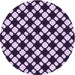 Square Patterned Dark Purple Rug, pat2826pur