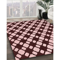 Patterned Pink Rug, pat2826rd