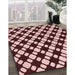 Machine Washable Transitional Pink Rug in a Family Room, wshpat2826rd