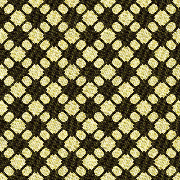 Round Patterned Black Brown Rug, pat2826yw