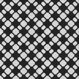 Square Patterned Mid Gray Novelty Rug, pat2826