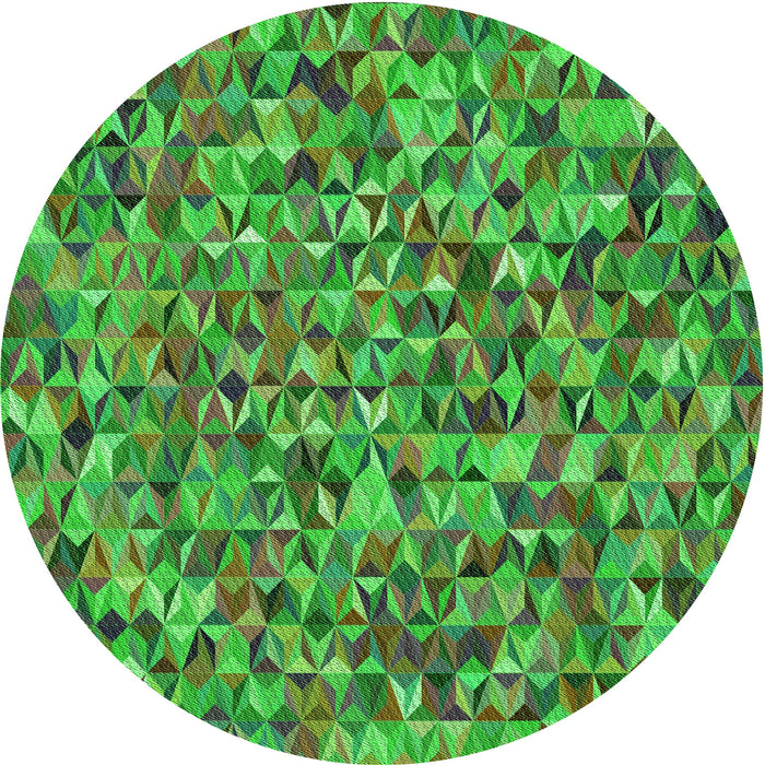 Square Patterned Seaweed Green Rug, pat2827grn