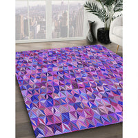 Patterned Purple Rug, pat2827pur