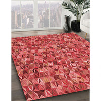 Patterned Red Rug, pat2827rd