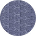 Square Patterned Night Blue Rug, pat2828blu