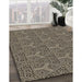 Patterned Midnight Gray Rug in Family Room, pat2828brn