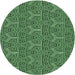 Square Patterned Pastel Green Rug, pat2828grn