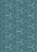 Patterned Deep Teal Green Rug, pat2828lblu