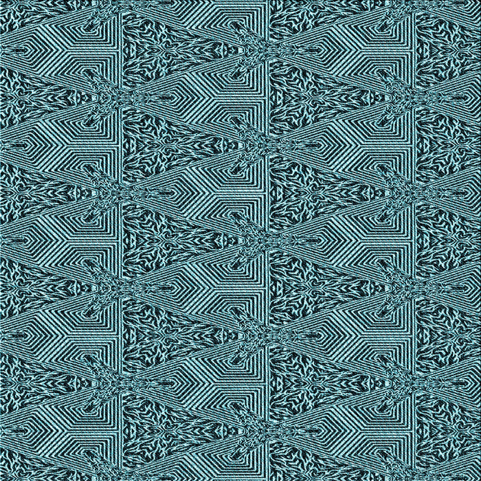 Round Machine Washable Transitional Deep Teal Green Rug, wshpat2828lblu