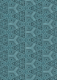 Machine Washable Transitional Deep Teal Green Rug, wshpat2828lblu