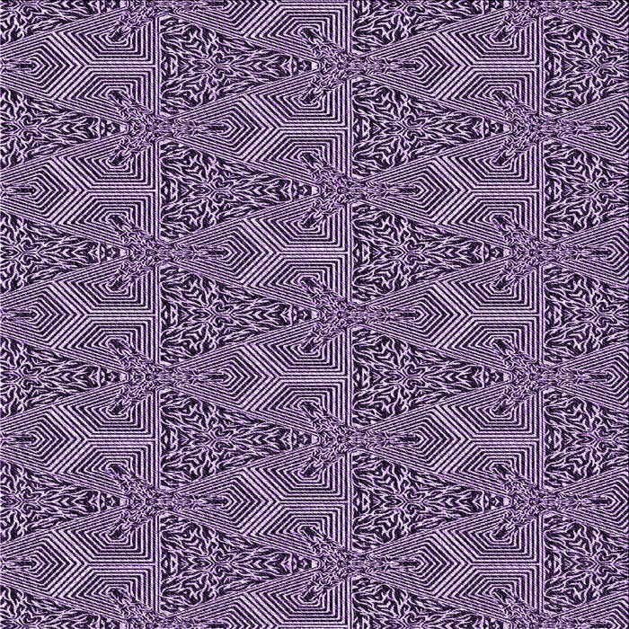 Round Patterned Dark Purple Rug, pat2828pur