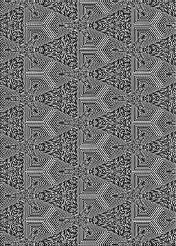 Patterned Silver Gray Novelty Rug, pat2828