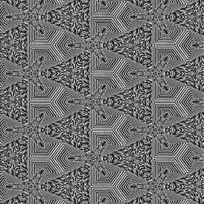 Patterned Silver Gray Novelty Rug, pat2828