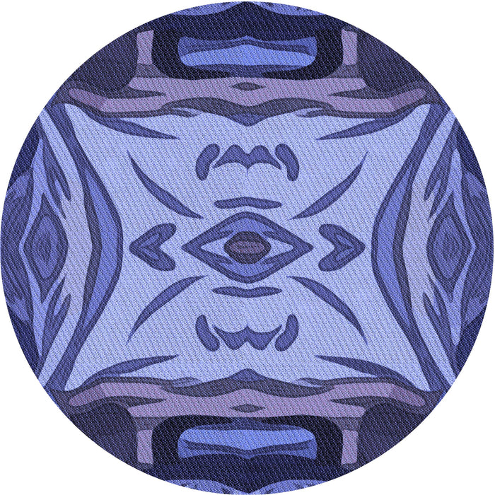 Square Patterned Sky Blue Rug, pat2829blu