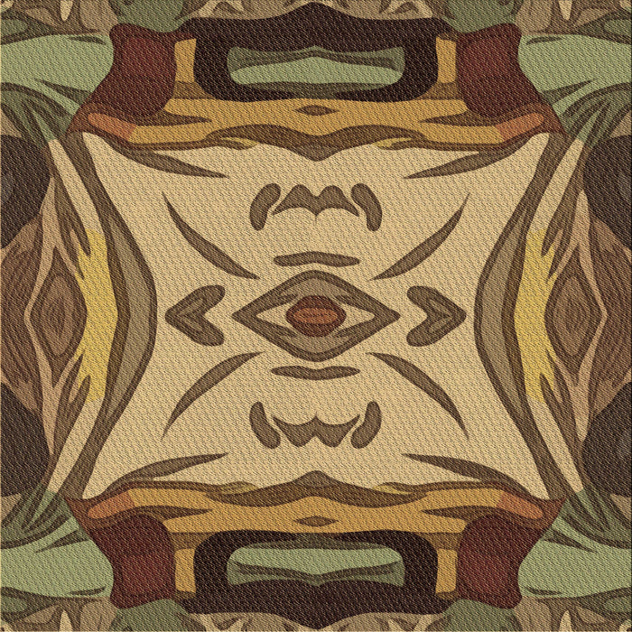 Round Machine Washable Transitional Golden Gold Rug, wshpat2829brn