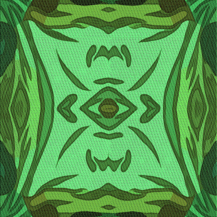 Machine Washable Transitional Deep Emerald Green Rug, wshpat2829grn