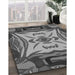 Machine Washable Transitional Dark Gray Rug in a Family Room, wshpat2829gry