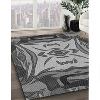 Patterned Dark Gray Rug, pat2829gry