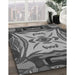 Patterned Dark Gray Rug in Family Room, pat2829gry