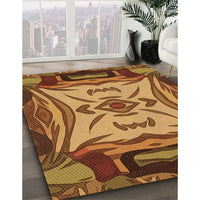 Patterned Orange Rug, pat2829org