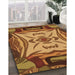 Machine Washable Transitional Orange Rug in a Family Room, wshpat2829org