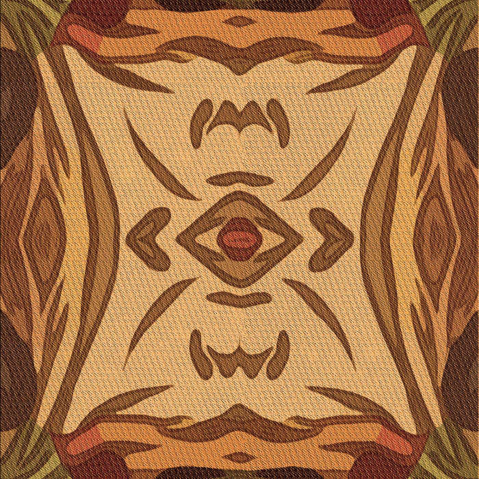 Patterned Orange Rug, pat2829org