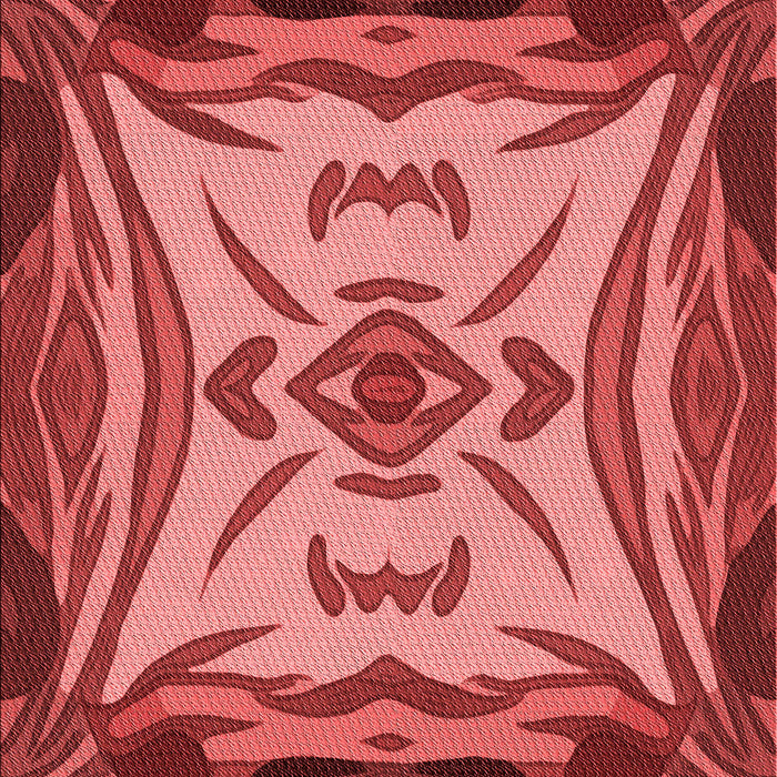Machine Washable Transitional Red Rug, wshpat2829rd