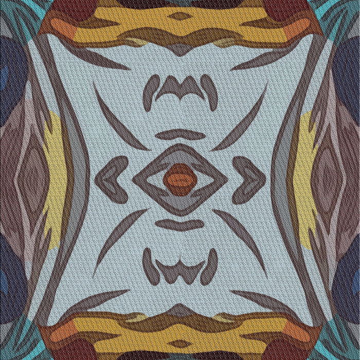 Patterned Dark Gray Modern Rug, pat2829