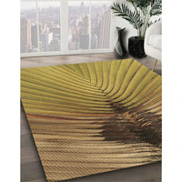 Patterned Saddle Brown Rug, pat283brn