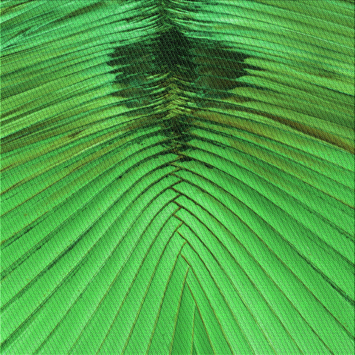 Round Patterned Green Rug, pat283grn