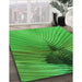 Machine Washable Transitional Green Rug in a Family Room, wshpat283grn