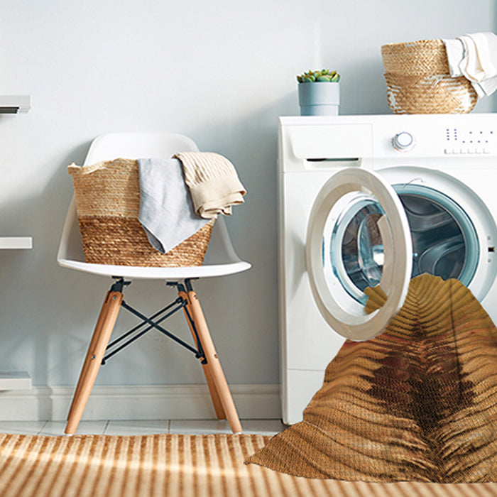 Machine Washable Transitional Mahogany Brown Rug in a Washing Machine, wshpat283org