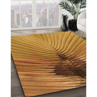 Patterned Mahogany Brown Rug, pat283org